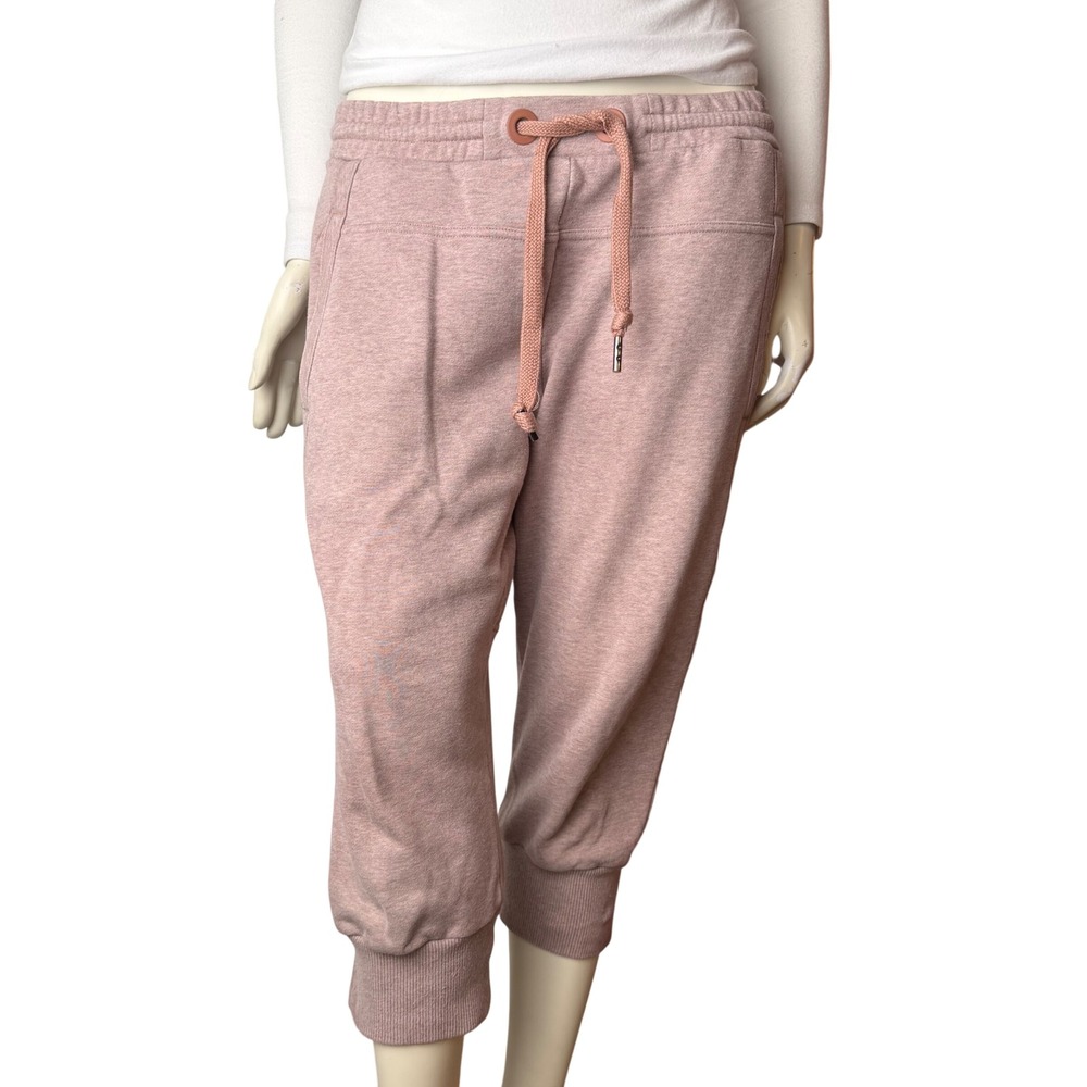 Adidas Stella McCartney Cropped Jogger Sweatpants Pink Athleisure Balletcore M